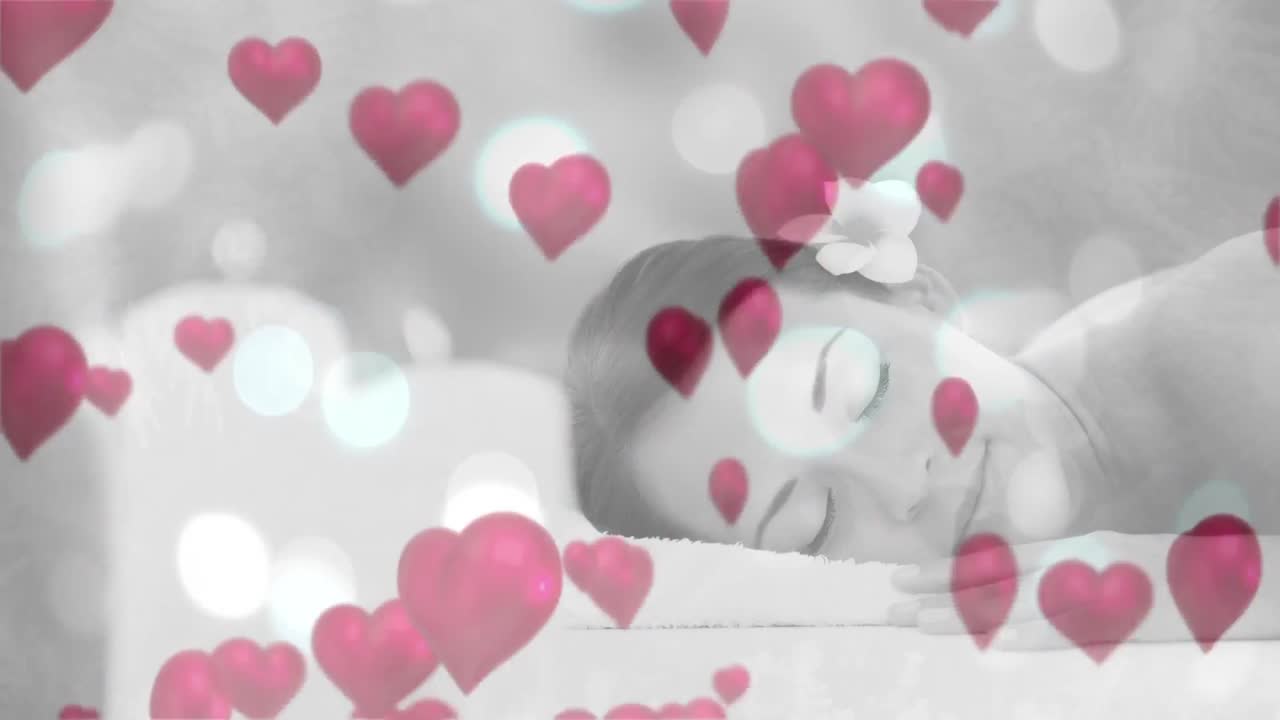 마사지를 받는 예쁜 여자