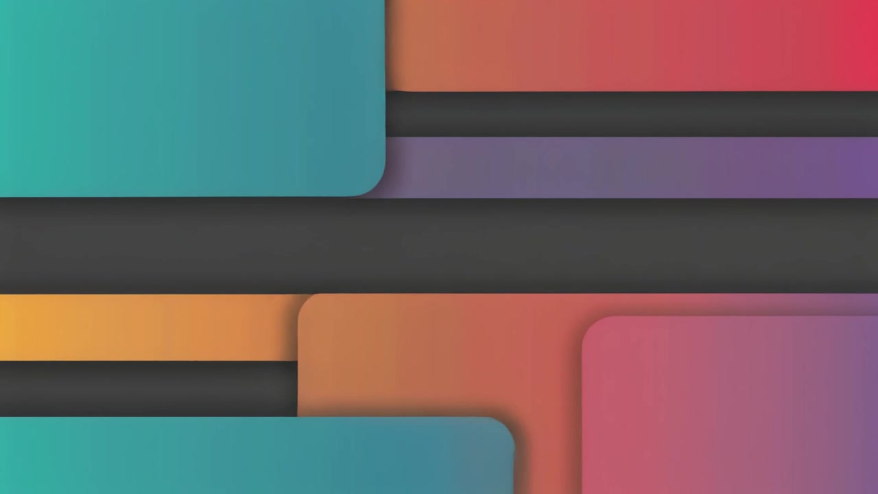 Abstract Motion Graphics with Colorful Sliding Geometric Shapes