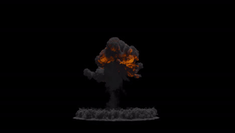 explosion of a nuclear bomb