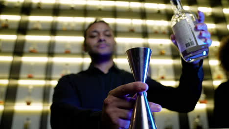 bartender preparing a cocktail