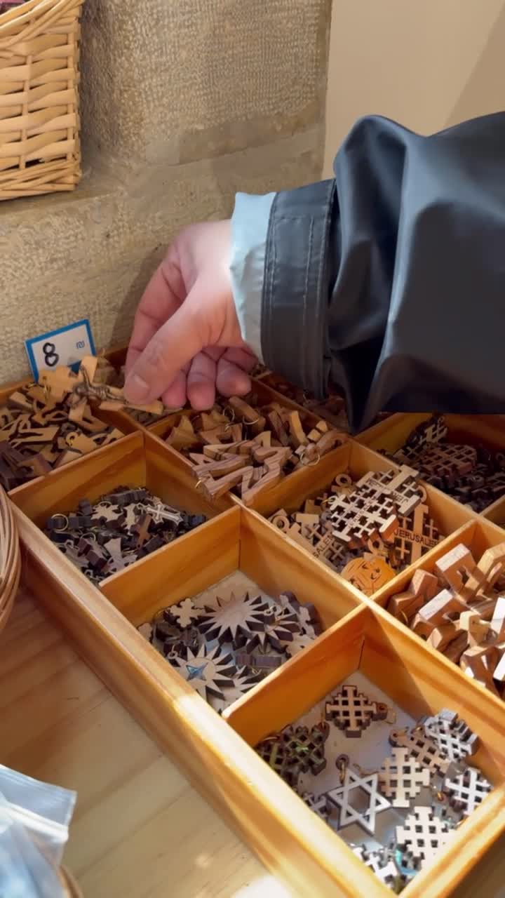 Wooden Camel Souvenir at Jerusalem Shop