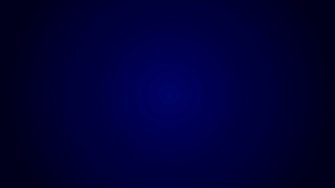 explosión de partículas azules de 4k con fondo de gradiente marino oscuro.