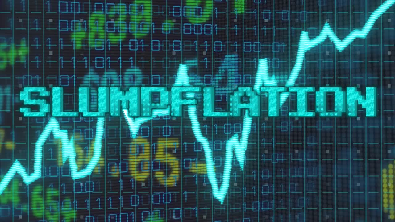 animación del procesamiento de datos sobre el texto de la depresión inflacionaria
