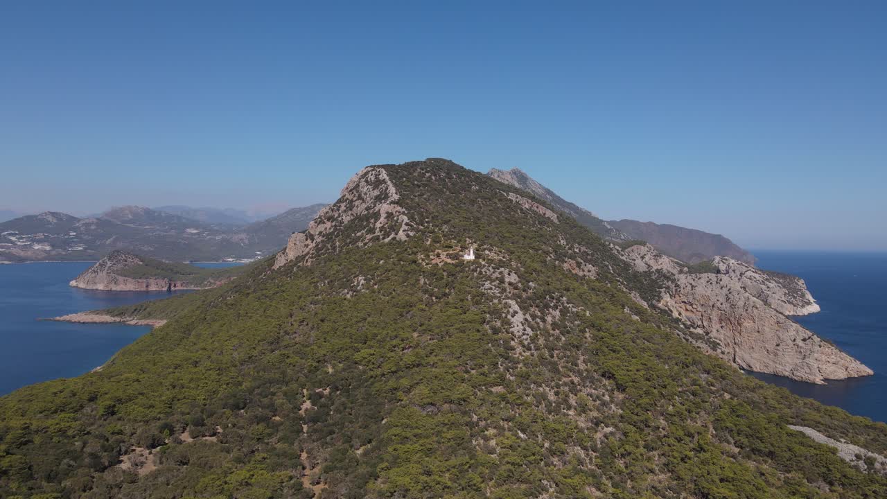 vista aérea del pico de la isla