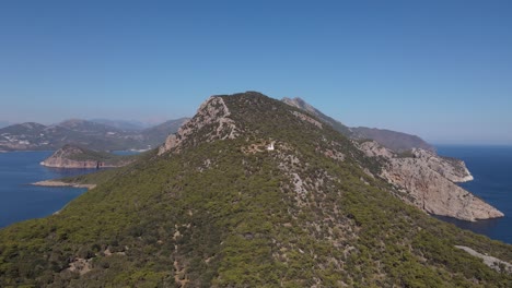 vista aérea del pico de la isla