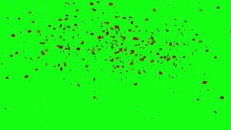 animación de fiesta de aniversario de confeti colorido 3d