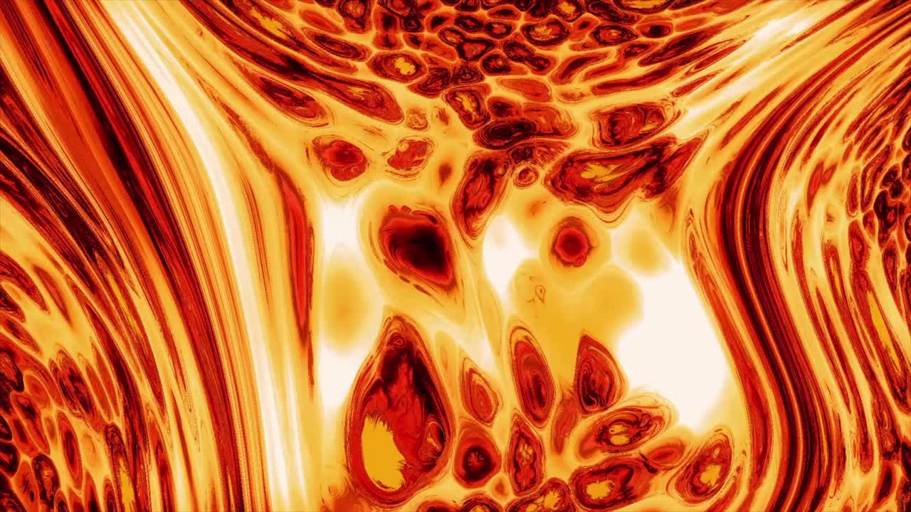 추상적인 액체가 활기찬 색으로 회전합니다.