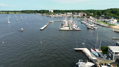 docks floating near some marinas