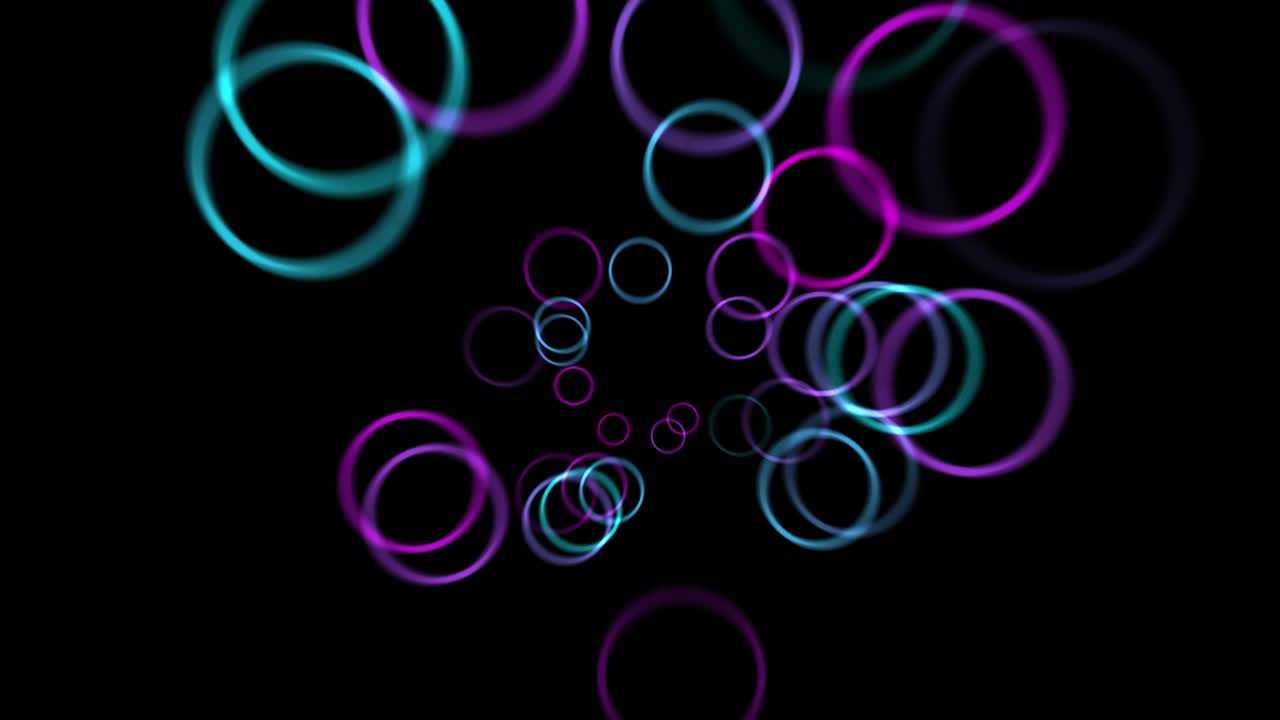 película de efecto 4k del anillo grabar el ritmo (fondo transparente)