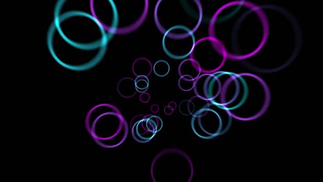 película de efecto 4k del anillo grabar el ritmo (fondo transparente)