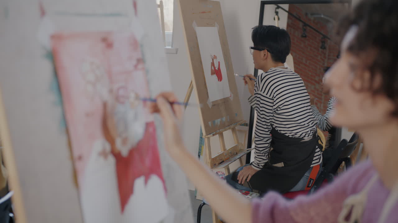 Art Class Painting Session