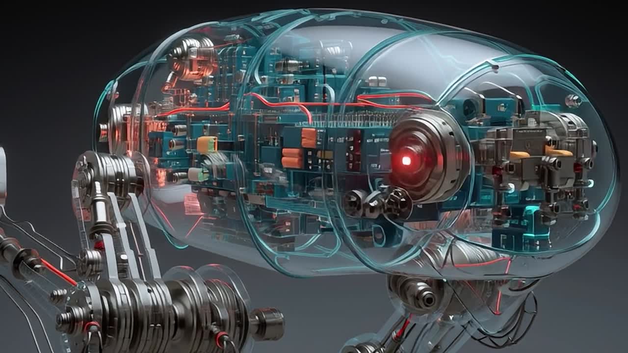 Exploring the intricate design of a transparent robotic creature