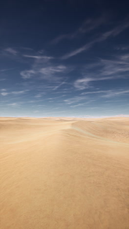 desert landscape with blue sky and white clouds