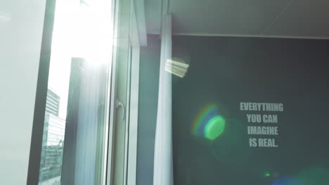 text everything you can imagine is real on the wall indoor