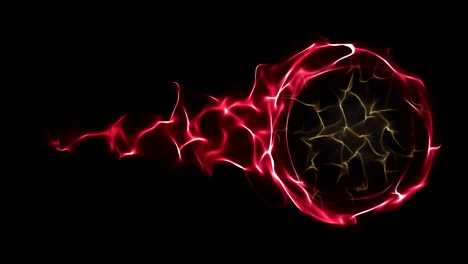 magical particles ring abstract background, animation, rendering, loop