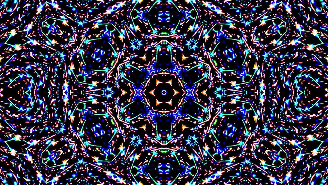 hermosas líneas abstractas brillando luz brillante conjunto suave rojo azul movimiento de color en fondo negro