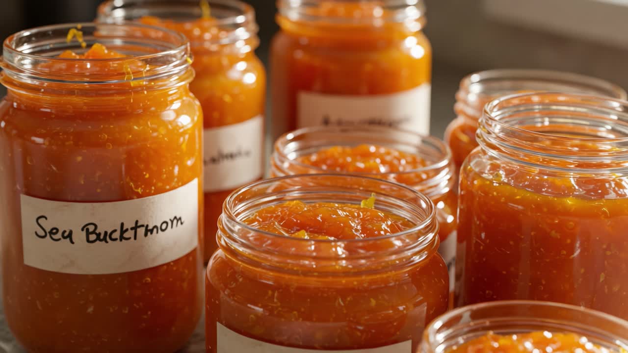 Jars of Sea Buckthorn Jam or Preserve