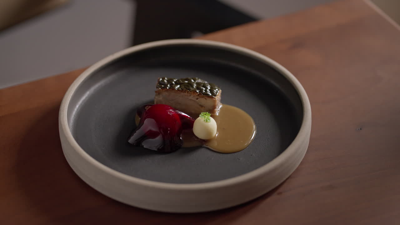 Exquisite Food Presentation on a Plate