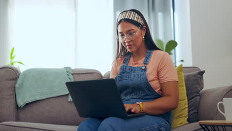 Writing,-learning-and-woman-with-a-laptop-typing