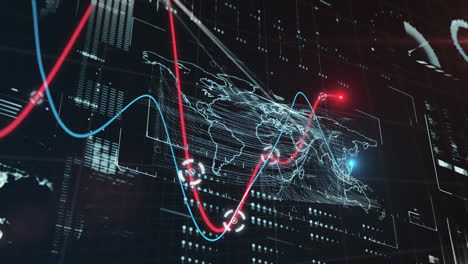 Animación-Del-Globo-Con-Red-De-Conexiones-Sobre-Mapas-Y-Datos-Mundiales