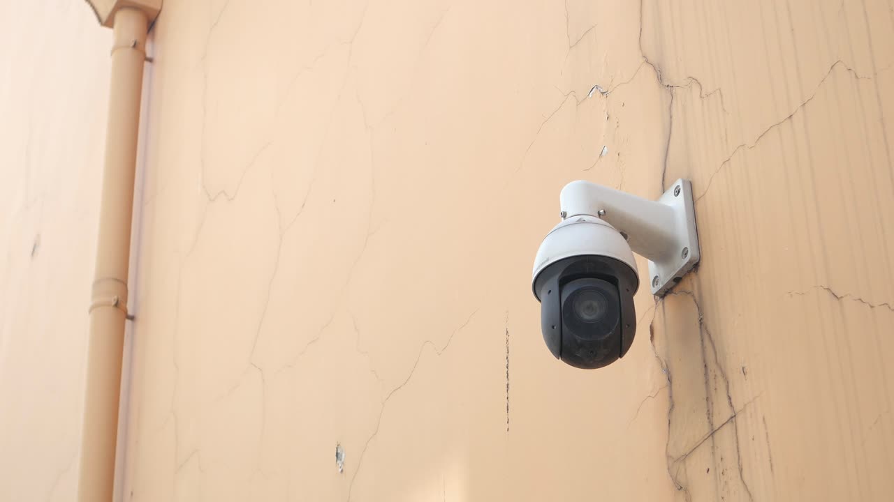 Security Camera on a Building Wall