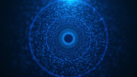 science and technology futuristic abstract background with glowing blue circles circles dashed lines