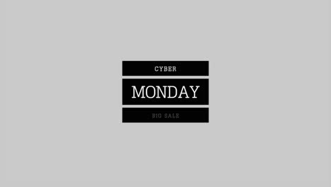 Cyber-Montag-Und-Großer-Verkauf-Auf-Weißem-Modernem-Farbverlauf