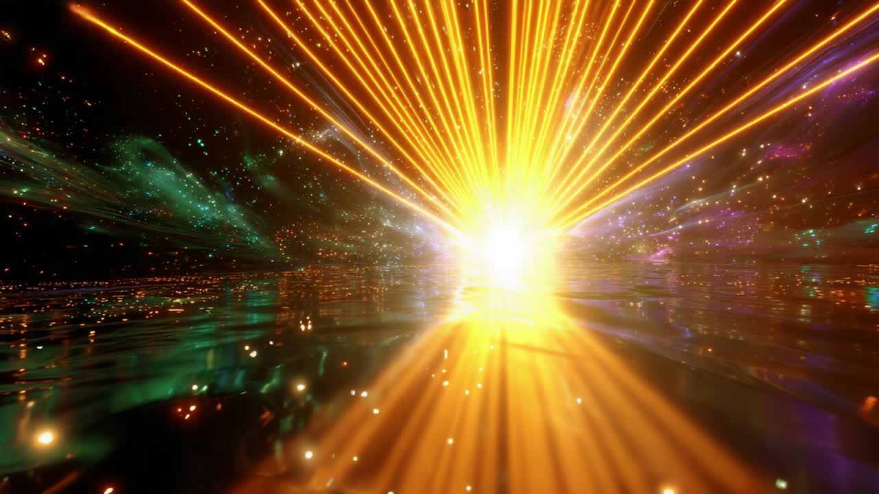 A Vibrant Cosmic Explosion: A Stunning Journey Through an Interstellar Kaleidoscope of Colors and Lights, Capturing the Essence of Motion in a Brilliant Display of Energy and Luminescence