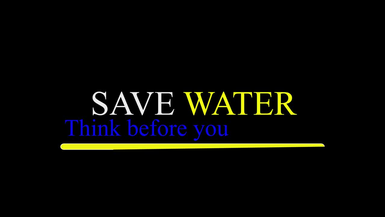 물을 절약하라 - 세계 물 날 - 물을 절감하라 캠페인