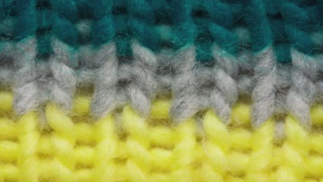 knitted fabric threads macro looped footage