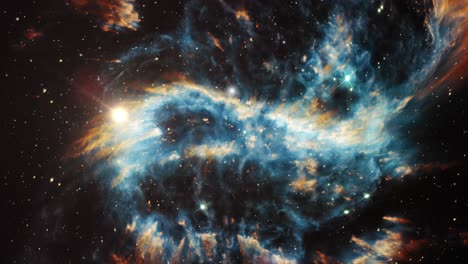 nebulosa espiral se mueve en el cosmos del espacio, el universo