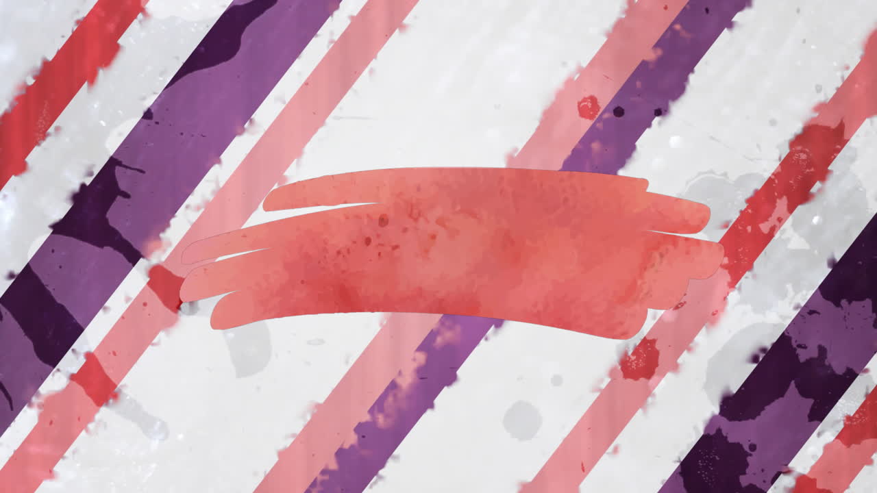 색 배경의 선 위에 복사 공간과 함께 빨간 모양의 애니메이션