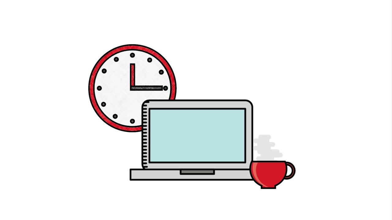 Office icon design, Video Animation HD1080