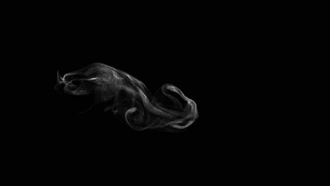 abstract smoke particles