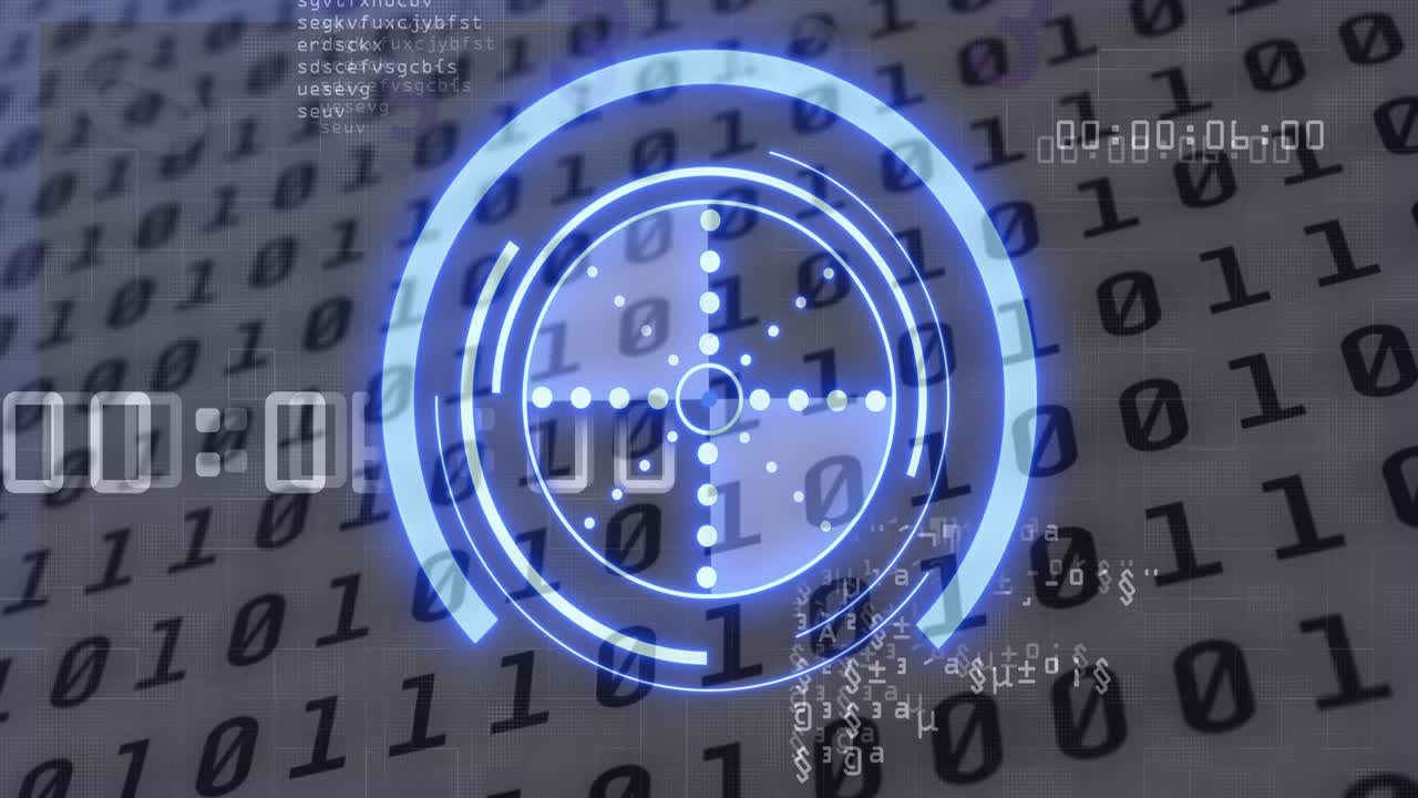 Animation of scope scanning over data processing