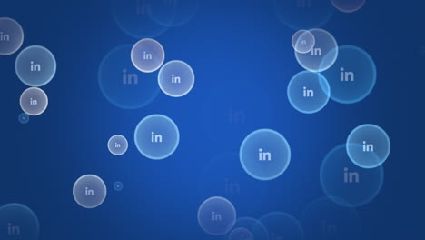 social linkedin icons pattern on network background 1