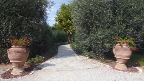 entrance-area-Marvelous-aerial-top-view-flight-Tuscany-Italy-Charlie-Relais-Villa-countryside