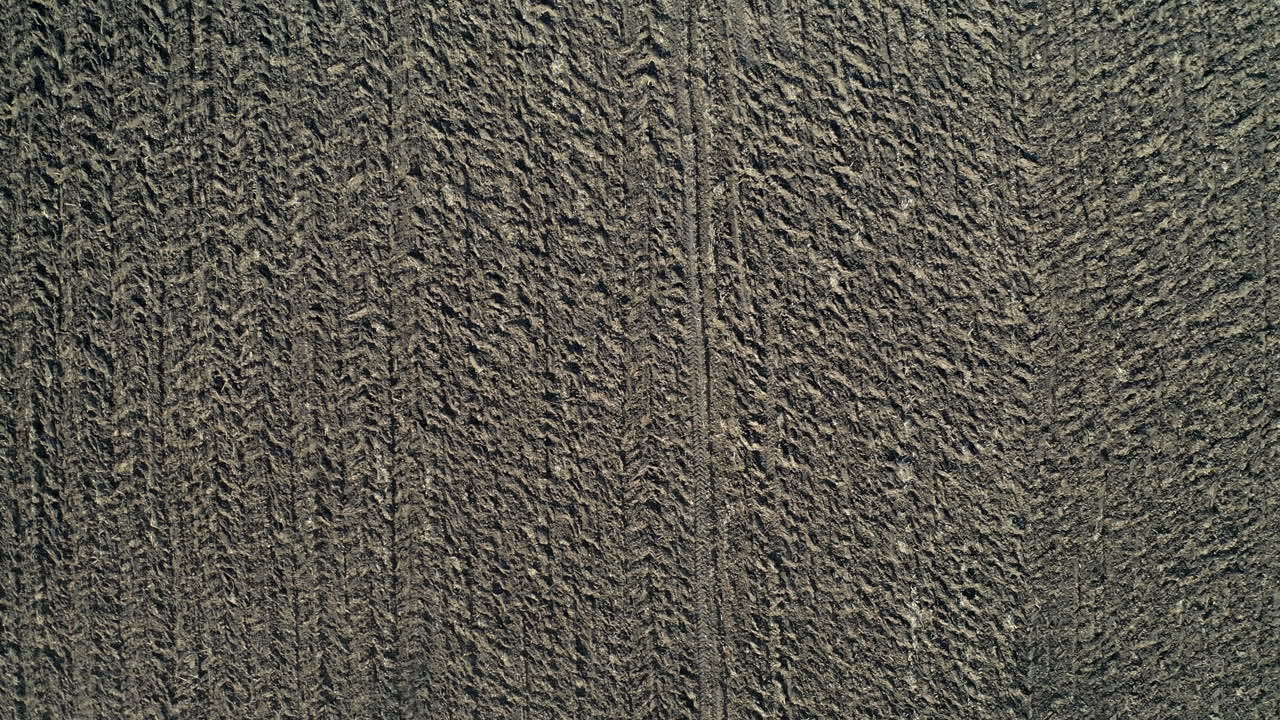 Agriculture land drone view in hungary.