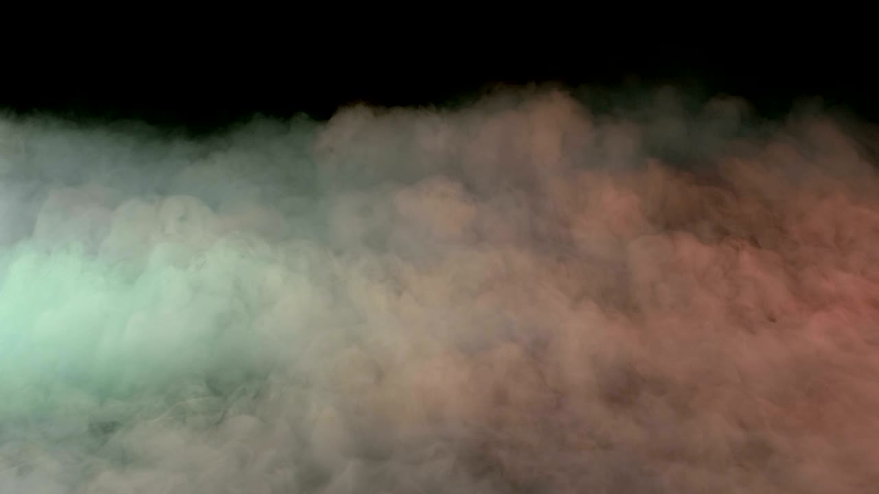 현실적인 건조 얼음 연기 구름