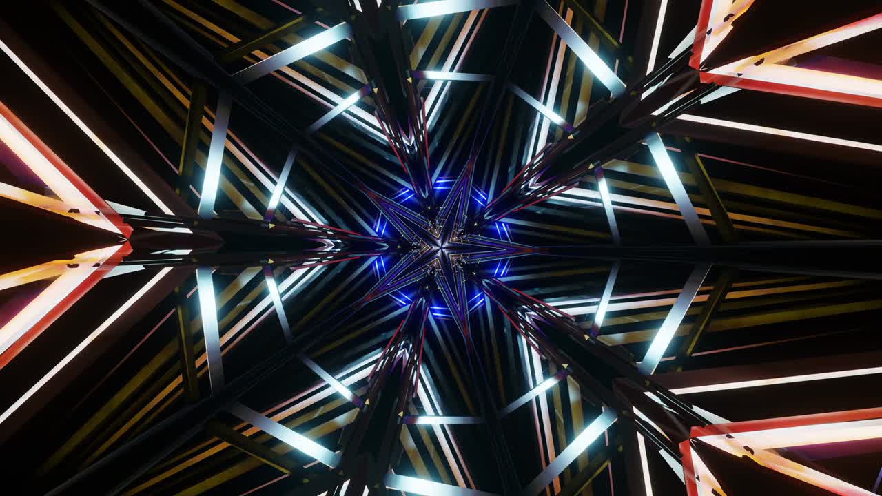 VJ Loop Tunnel Flickering DISCO Star