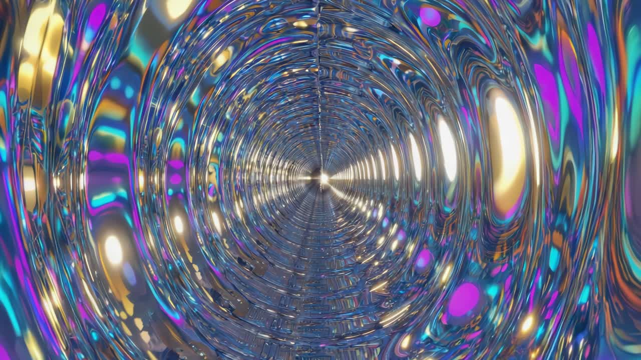 túnel holográfico abstracto