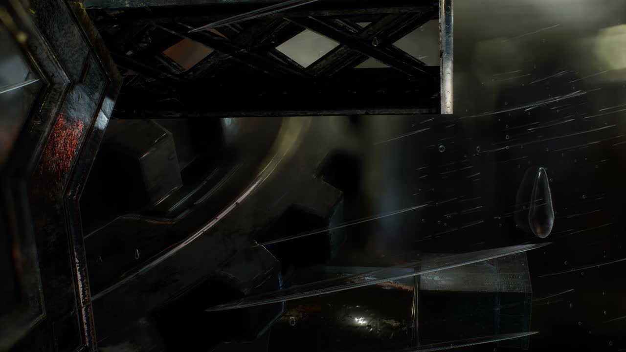 비가 오는 밤 의 도시 풍경