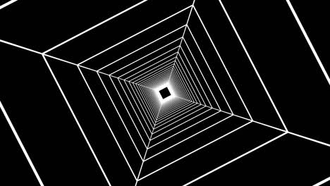 tubo, largo túnel oscuro con luz futurista.