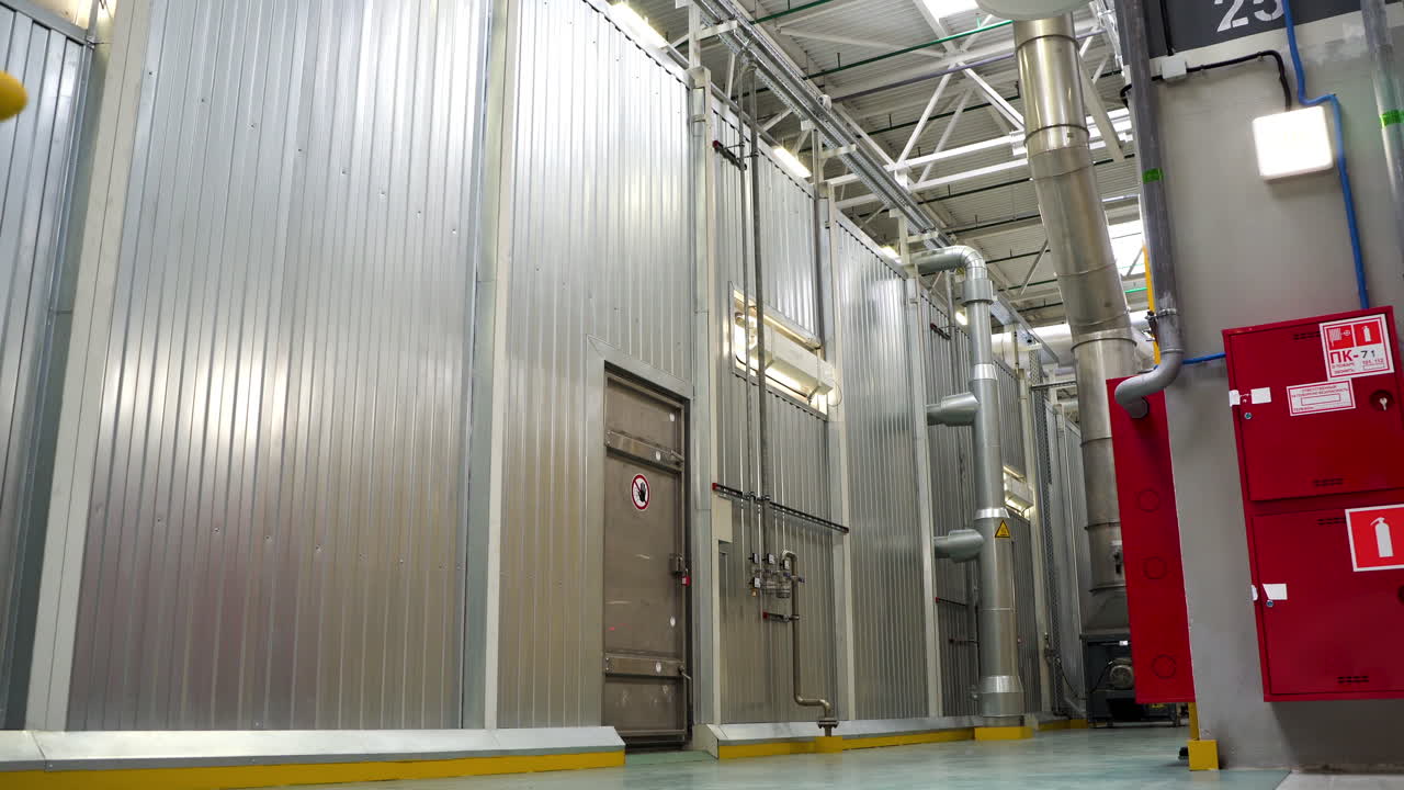 vista del interior de las instalaciones industriales