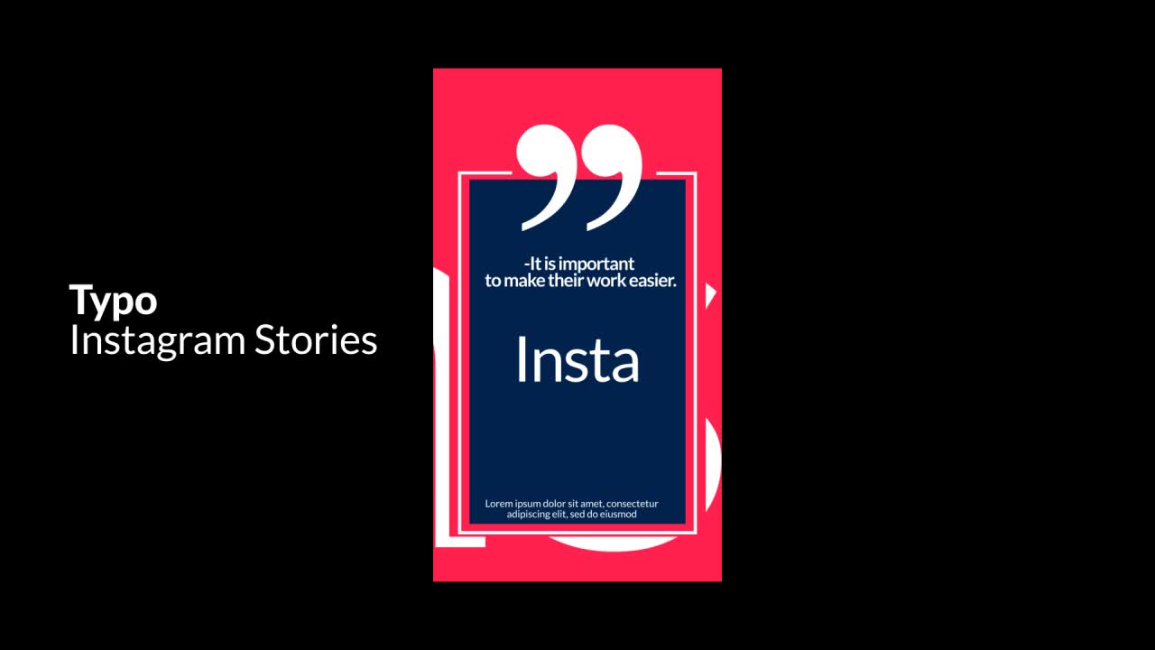 Typo Instagram Stories Templates