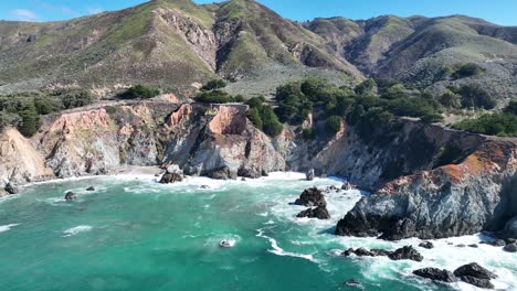 coastal erosion at highway 1 in california united states