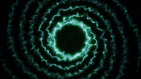 animación de partículas de galaxias espirales abstractas