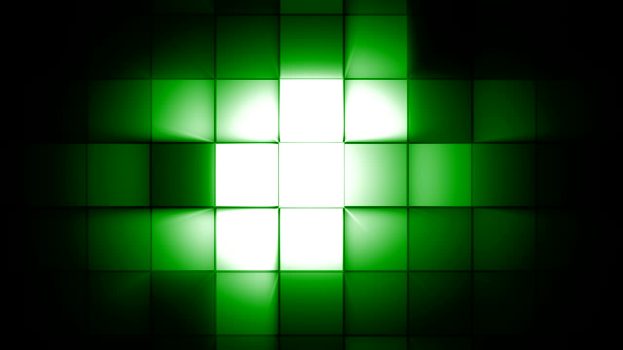 luz de destello cuadrada verde