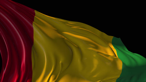 bandera de benín que se agita