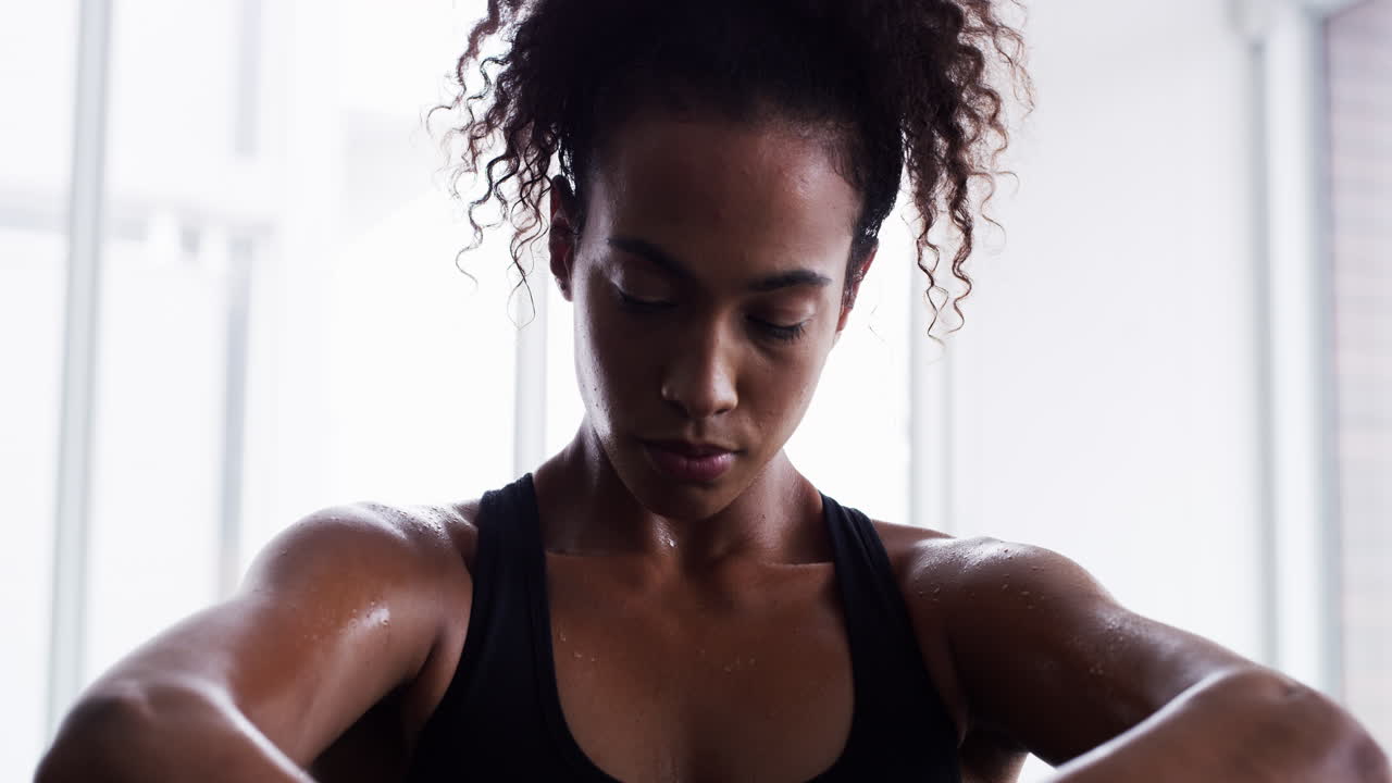 100% focused on her training